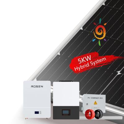 China ESS solar lithium battery storage system 5kw 10kw 15kw residential/commercial hybrid system for home for sale