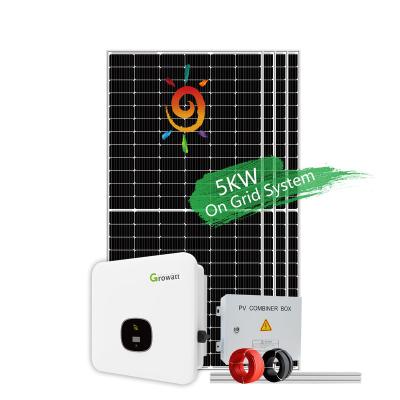 China Rosenpv home/commercial on grid solar system 5kw 10kw 15kw attached solar power system for home for sale