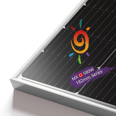 China Solar Energy Projects Solar Panels System 580 Watt Mono Crystalline Solar Panel 580W Solar Panel Inverter For Home Use for sale