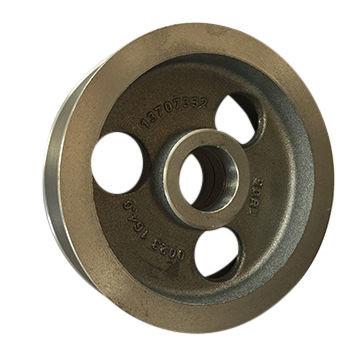 China Low Vibration V Belt Pulley Wheels Flat Belt Drive Cast Iron Pulley Wheel For Power Transmission for sale