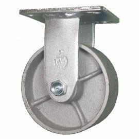 China Grey Iron Casting Swivel Caster Wheels Heavy Duty / Semi Steel Cast Iron Caster Wheels for sale