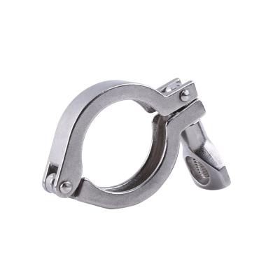 China SS304 Stainless Steel Casting Sanitary Pipe Fitting Tri Clamp Mirror Polish Or Matte Polish for sale