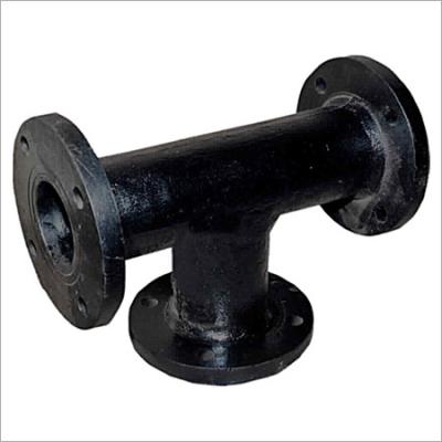 China Iron Sand Casting Cast Iron Pipe Fittings 90 Degree Flange Bullhead Tee Equal Tee for sale