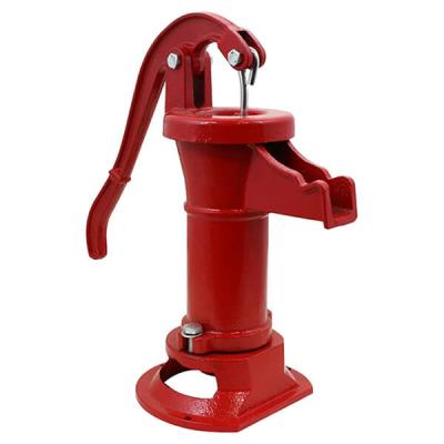 China Eco-friendly Cast Iron Pitcher Pump Hand Old Fashioned Water Pump Transparente à venda