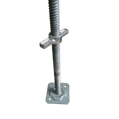 China Verstelbare steiger accessoires Solid Screw Jack Base / Base Jack U Head Screw Te koop