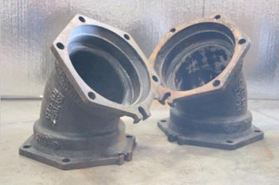 Chine Pièces de tuyauterie en fonte de fer ductile C153 DI 350 PSI 45 degrés Coude à vendre