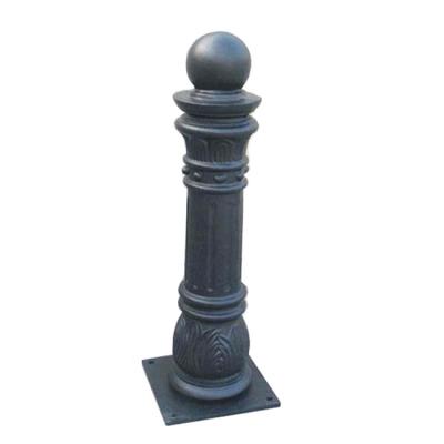 China Cast Iron Traffic Road Safety Bollard Road Stake Bollard Sand Casting for sale