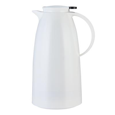 China Wholesale Large Capacity Inside 2L Tea And Coffee Vacuum Flask Glass Thermal White Thermos for sale