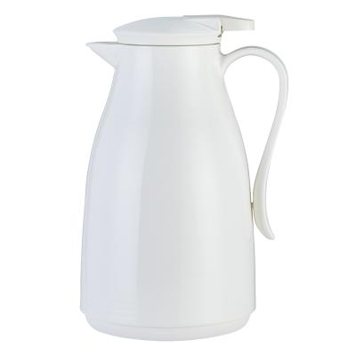 China Large Capacity Traditional Wholesale Custom Double Wall White Body 1ltr Vacuum Flask for sale