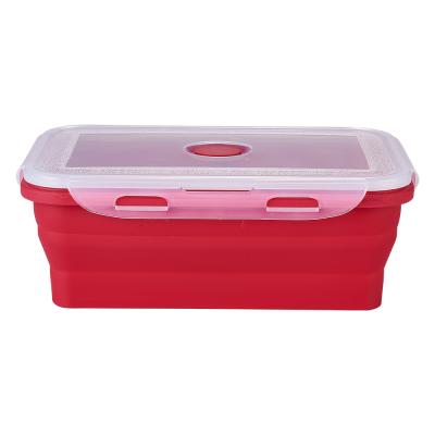 China Freshness Preservation Desktop Medium Soft Premium Portable Red Lunch Box for sale