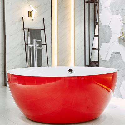 China Free 2 Person Soaking Large Round Acrylic Bath Tub for sale