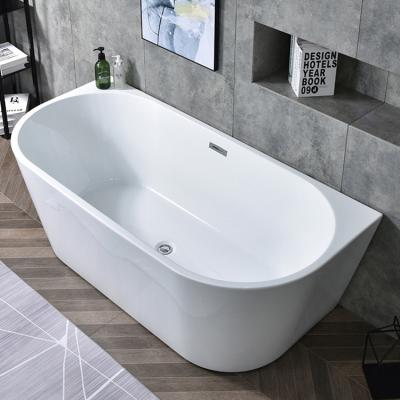 China Free Standing Acrylic Bathroom Soaking Free Standing Tub for sale