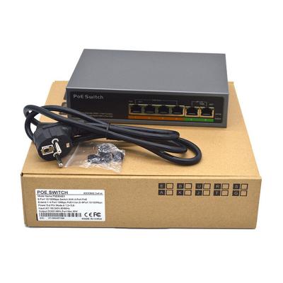 China 100M ports PoE switch 48V unmanaged poe Ethernet switch IEEE802.3af/at for sale