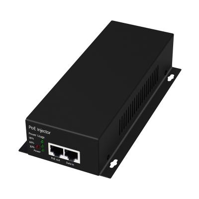 China Super factory price POE injector DC48V/1.25A 60W gigabit high power poe injector 10/100/1000Mbps PoE for sale