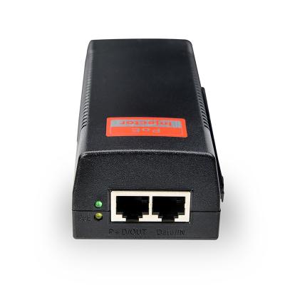 China network switch factory price 30w power over Ethernet 48V 52V 0.5A 1.5A 802.3af/at 1000Mbps gigabit poe injector for sale