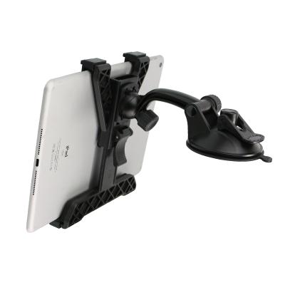 China 2021 New Adjustable Suction Adjustable Black Cups Rotating Navigation GPS Flat Panel Holder. windshield phone holder for sale