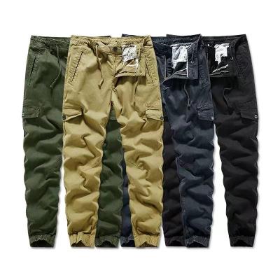 China Anti-pilling cargo pants spring and autumn small feet fashionable man new casual multi pocket loose beautiful neutral nine points for sale