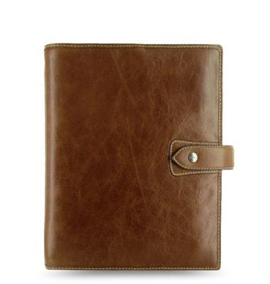 China Filofax Malden A5 Size Notebook Multifunctional Loose-leaf Notebook Traveler 6 Ring Leather Notebook for sale