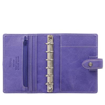 China Multifunctional Filofax Malden A5 A6 A7 A8 Notebook PU Tied Leather for sale