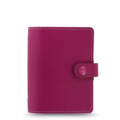 China Hardcover Filofax Original Leather Notebook 6 Ring Notebook A7 Pocket Hard Cover Notebooks for sale