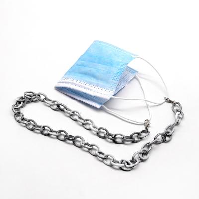 China Monocle Facemask Acrylic Anti-lost Neck Chains Fasten Collar Face Mask Holder Chain for sale