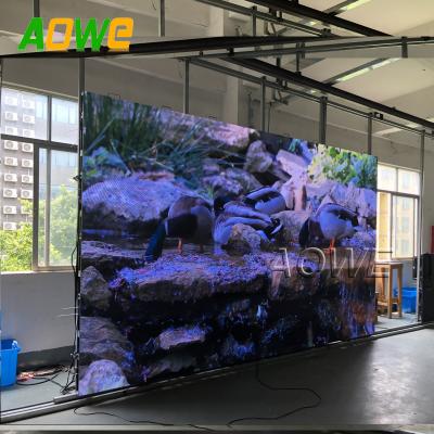 China Led exhibition display p4 p3 p2 p1 p0.8 4k 3D 4D led video wall live video HD led for sale