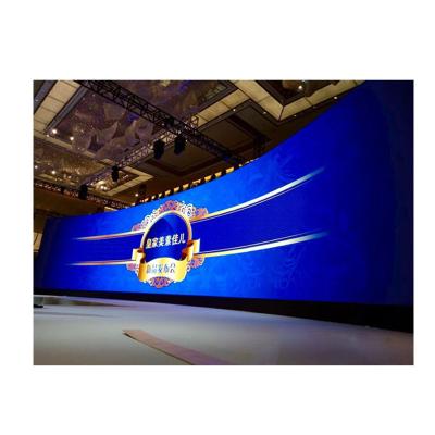 China AOWE HD p3.91 curved large led video wall panel p3.91 pantalla indoor led display rental led screens for sale