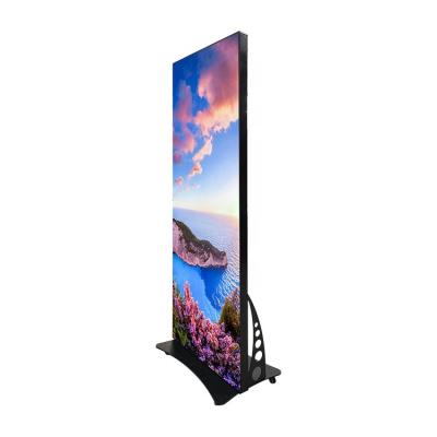 China AOWELED Outdoor indoor p2 p2.5 p3 flooring standing move smart digital video advertising screen display led poster for sale