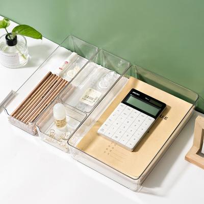 China Stocked Perfume Acrylic Makeup Organizer Lash Acrylic Tray Drawer Desk Clear Drawer Organizer Set Stackable Plastic for sale