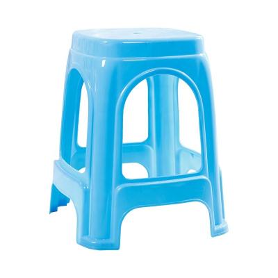 China Stackable Promotional Bathroom Strong Foot Sneaks Kids Household Stackable Cheap Tall Plastic Stool Chair for sale