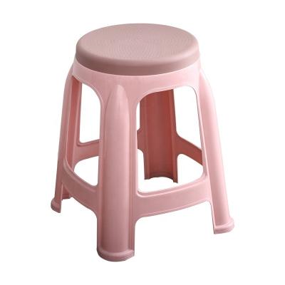 China Portable Wholesale Household Goods Round Foot Stools Big Small Children PP Stacking Plastic Sneaks Outdoor Chairs Seat for sale