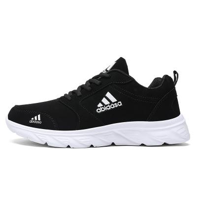 China Cushioning shoes men's autumn and winter plush leather sneakers men's sports running shoes wear-resistant brand for sale