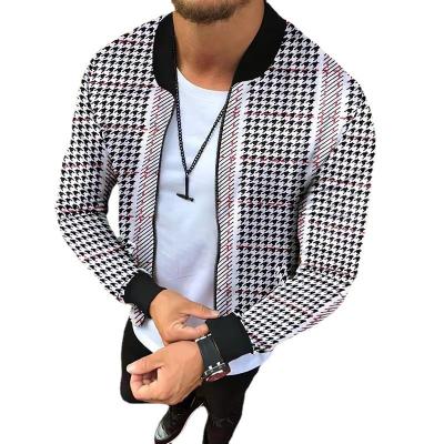 China 2022 New Autumn Men's Fashion Zipper Coat Anti-wrinkle 3D Print Autumn Winter Jacket Men's Casual Coat for sale