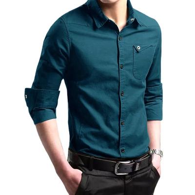 China High Quality Slim Fit Men's Anti-pilling Work Shirt, Mens Formal Shirt, Long Sleeve Formal Dress for sale