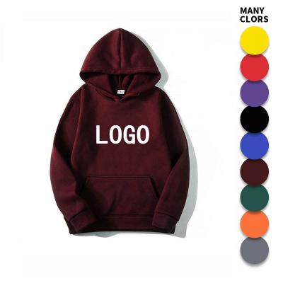 China High Quality Men's Plain Anti-Wrinkle Plain Hoodies 70% Plain Cotton 30% Polyester Quality Blank Hoodie Unisex Loose Hoodies For Men for sale