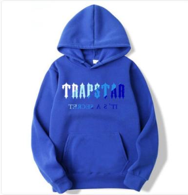 China Anti-wrinkle autumn and winter Trapstar two-piece hooded sweatshirt printed sportswear, thickened and warm, 18 color sweater, new 2022 series for sale