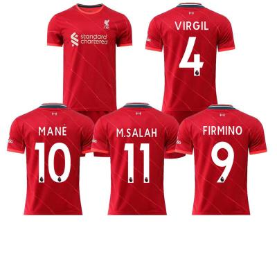 China football jersey 3d home short sleeve digital printing no. 4 Van Dyke Firmino of no. New Anti-wrinkle Summer Men's Breathable Jersey 21-22 11 for sale