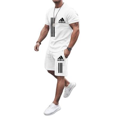 China 2022 new summer men's breathable streetwear casual plus size sportswear 3d printed T-shirts shorts sportswear men's fashion for sale