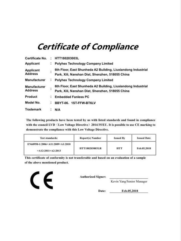 CE - Polyhex Technology Company Limited