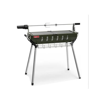 China Portable Adjustable Height BBQ Grill Smoker Rotisserie Charcoal Table Folding BBQ Grill Portable Adjustable Lamb Grill for sale