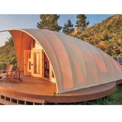 China Easy to Clean 5.5*8.2m Fancy Design Luxury Shell Shape Hotel Safari Beach Tents Resort for Glamping Camping Tent for sale