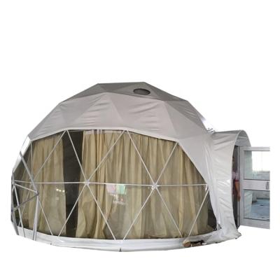 China TGD03 Luxury Outdoor Clamping House 6x6m Delay Flame Geodesic Dome Tent With Bathroom For Factory Promotion Price for sale