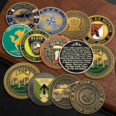 China Souvenir Coin Challenge Coin Custom Zinc Alloy Metal Soft Hard Enamel Commemorative Coin for sale