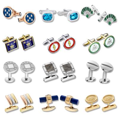 China Mens Metal Custom Cufflinks Jewelry DIY Stainless Luxurious for sale