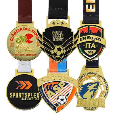 China Medalla de Enamel de aleación de zinc de metal 2D 3D personalizada Medallas para correr maratón en venta