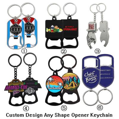 Cina 3D Letter Brand Metal Bottle Opener Keychain Custom Hard Enamel in vendita