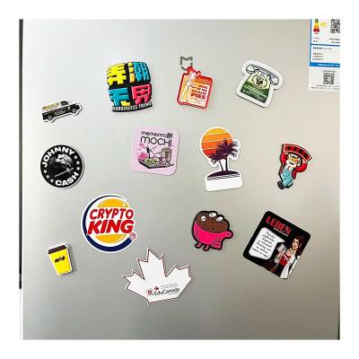 China Cute Anime Customized Logo 3D Soft PVC Rubber Fridge Magnets 2D 3D for Fridge Decoration for sale