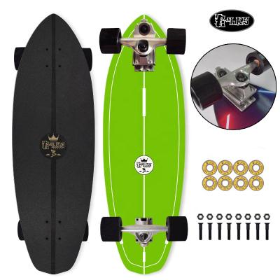 China Youth BLKS Surf Skateboard S7 Truck Direct High Bounce Custom PU Bushing Land 32 Inch Land Surf Skateboard for sale