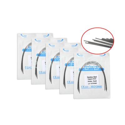 China Dental Hardware Arch Wire Stainless Steel Orthodontic Super Elastic Wire for sale