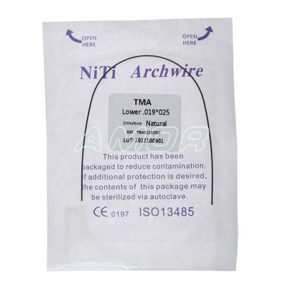 China Dental Orthodontic Metal High Performance TMA Arch Wire TMA Arch Wires for sale